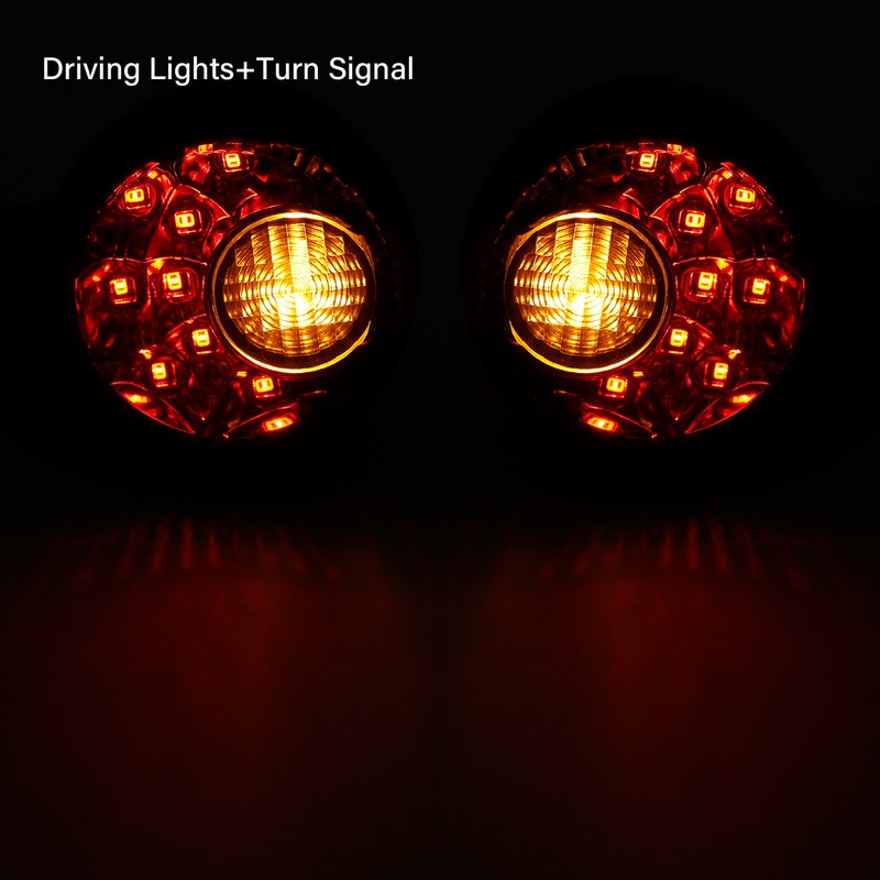 Chrome Rear Turn Signals LED Light Fit For Harley Sportster 883 XL 1200 1992-22