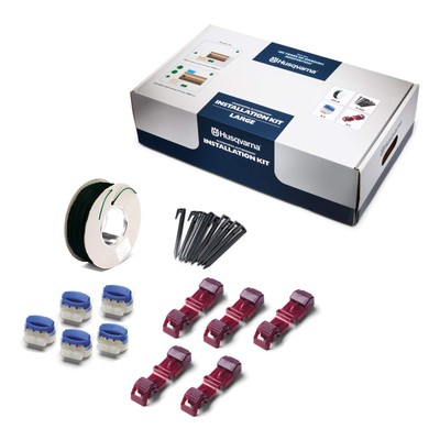Large Installation Kit for Robotic Automower Lawn Mowers, Black