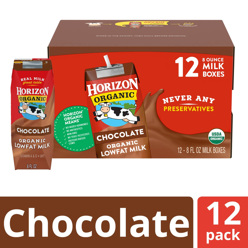 Shelf Stable 1% Lowfat Chocolate Milk Boxes, 8 Fl Oz, 12 Count