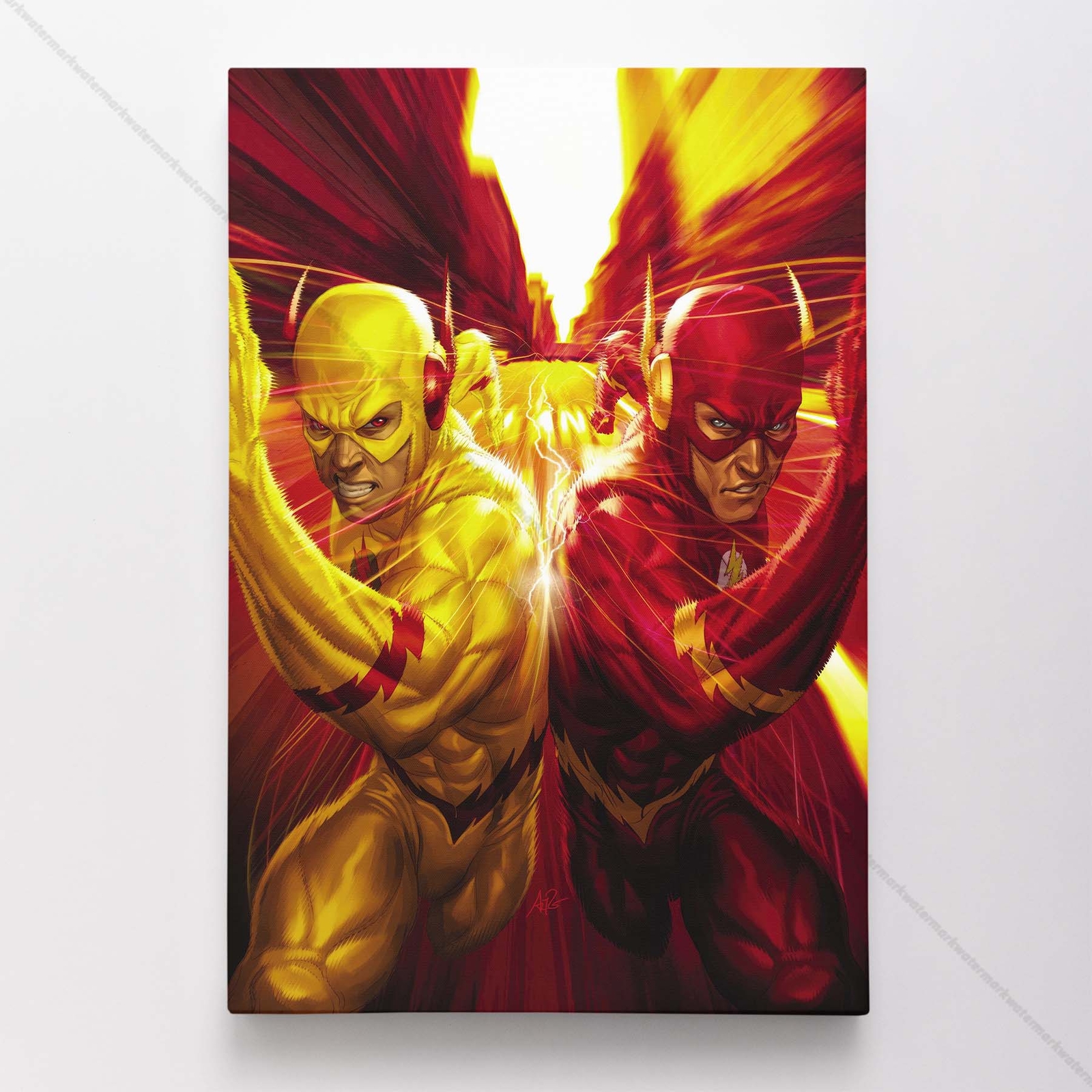 The Flash Poster Canvas DC Justice League Comic Book Cover Art Print #4106