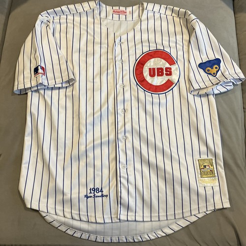 Mitchell &amp; Ness - 美品　ライネ・サンドバーグ　シカゴ カブス　ユニフォーム　サイズ54 MLB 美品 ライネ・サンドバーグ シカゴ カブス ユニフォーム サイズ