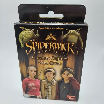 Spiderwick Chronicles Card Game Creature Capture University Games New
