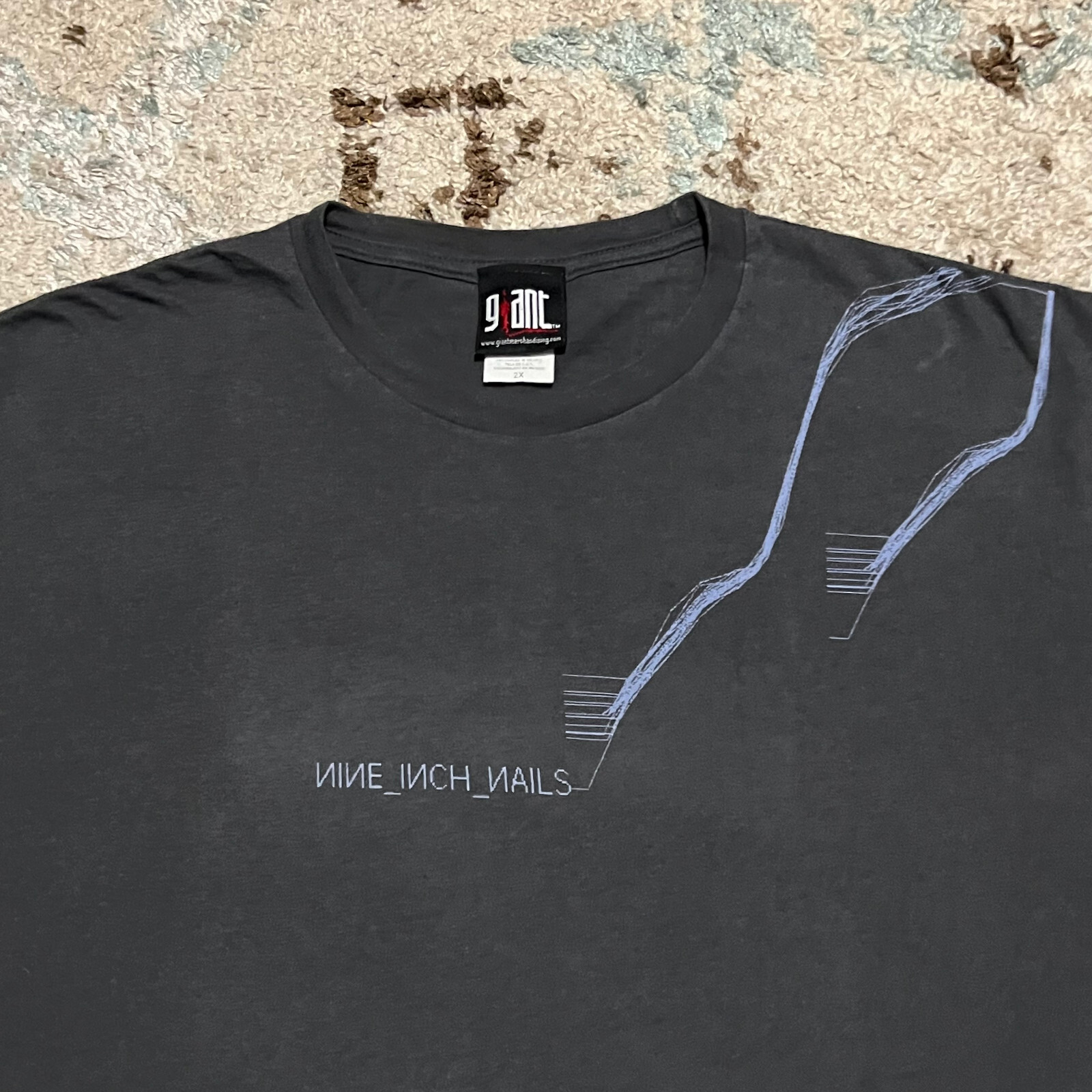 00s NINE INCH NAILS with teeth Tシャツ L Nine Inch Nails With Teeth T-Shirt - Large US t-shirt (375623)