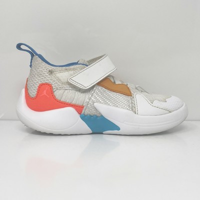 

Белые баскетбольные кроссовки Nike Boys Air Jordan WN 0.2 AT5720-100, размер 9C, Белый, Air Jordan Why Not 0.2