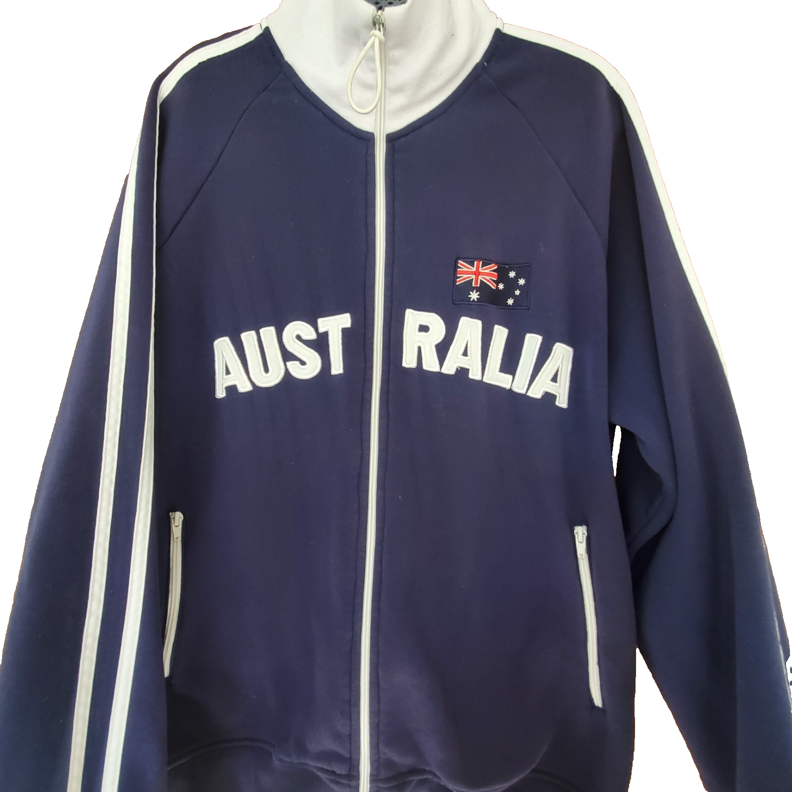hotel blue KANGAROO JAKET　navy L Australia Jacket Mr. Kangaroo Full-Zip Collared Jacket Men's