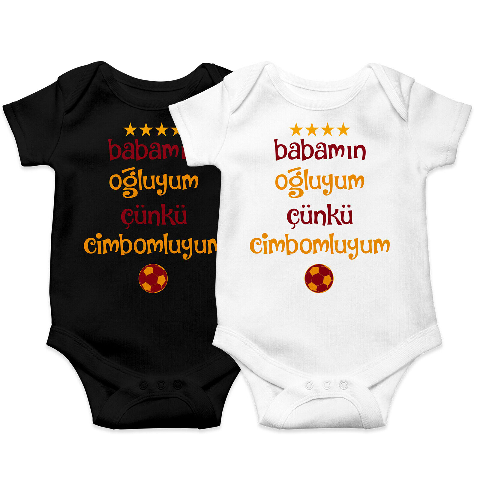 Galatasaray Baby Body Bebek Tulum Cimbom Babamın Oğluyum Çünkü Cimbomluyum