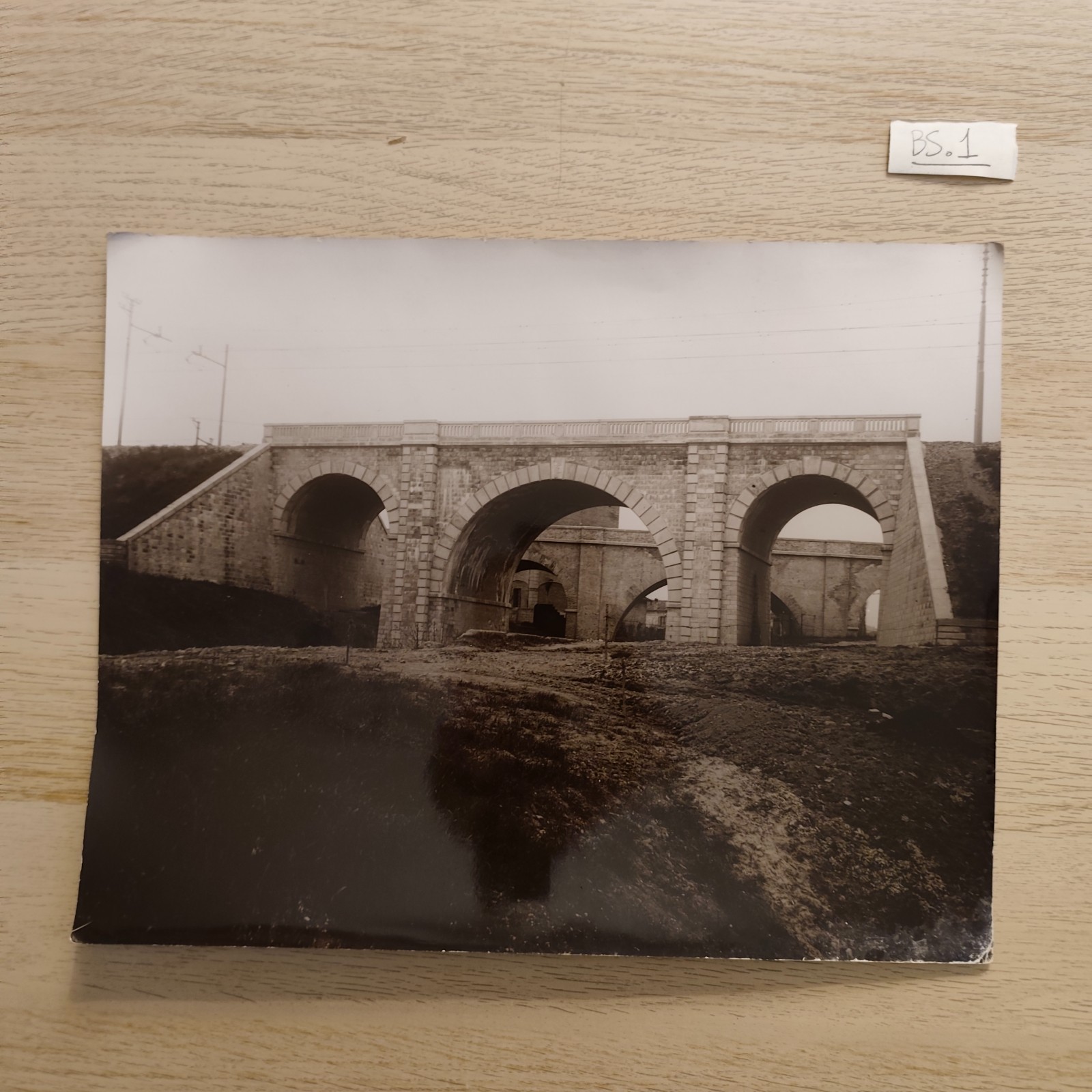 Ferrovie treni Fotografia LINEA BOLOGNA FIRENZE PER MASSALOMB 39x29cm primi '900
