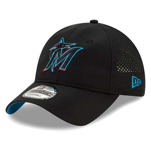 [11885640] Mens New Era MLB Perforated Pivot 9TWENTY Регулируемый Miami Marlins