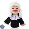 Role Play Hand Puppets Hand Plush Chef Doctor Fireman Pirate Detective Athlete Nurse Worker Hand Puppet Toys Puppets for Kids Storytelling Imaginative Pretend Play Teaching Preschool(Judge)