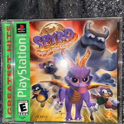Spyro Year of the Dragon PS1 (Sony PlayStation 1, 2000) COMPLETE CIB TESTED
