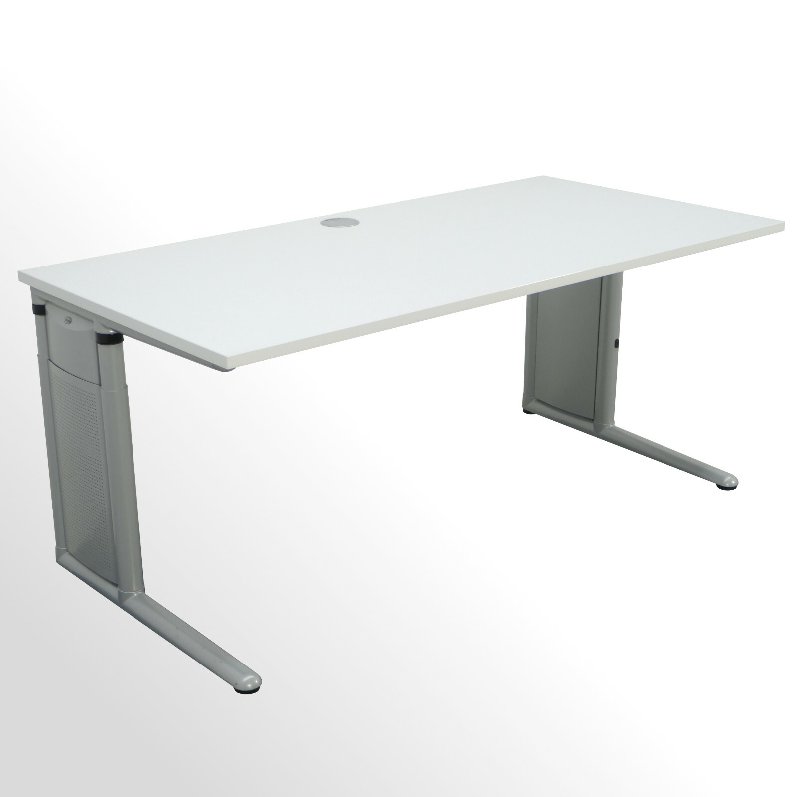 Schreibtisch mit neuer Arbeitsplatte - incl. Kabelauslass mittig! - SONDERPREIS!