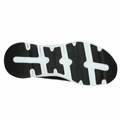 SKECHERS SKECHERS HERREN BOGEN PASSFORM CHARGE SCHWARZ / WEISS LOW TOP SNEAKER SCHUHE FOO