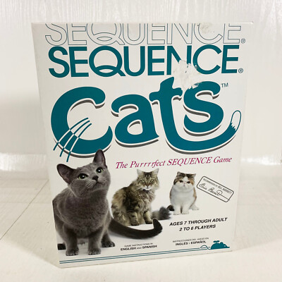 SEQUENCE CATS Board Game - Complete with Instructions by Jax