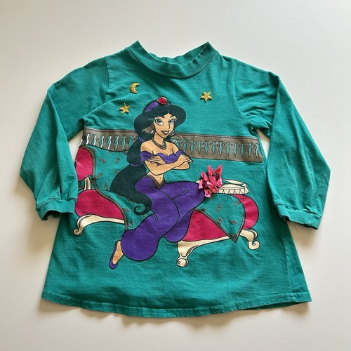 Vintage 90s Aladdin Disney Princess Jasmine Graphic Long Vintage 90s Aladdin Disney Princess Jasmine Graphic Long