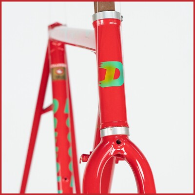 NOS DACCORDI FURIOSO STEEL COLUMBUS THRON FRAME SET VINTAGE 90S ROAD RACING BIKE