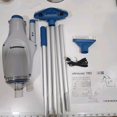 2024 Rechargeable Handheld Pool Vacuum Set with Adjustable Pole and 2 Interch...