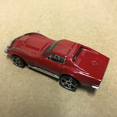 Red '69 Corvette Hot Wheels Loose Diecast Car HA