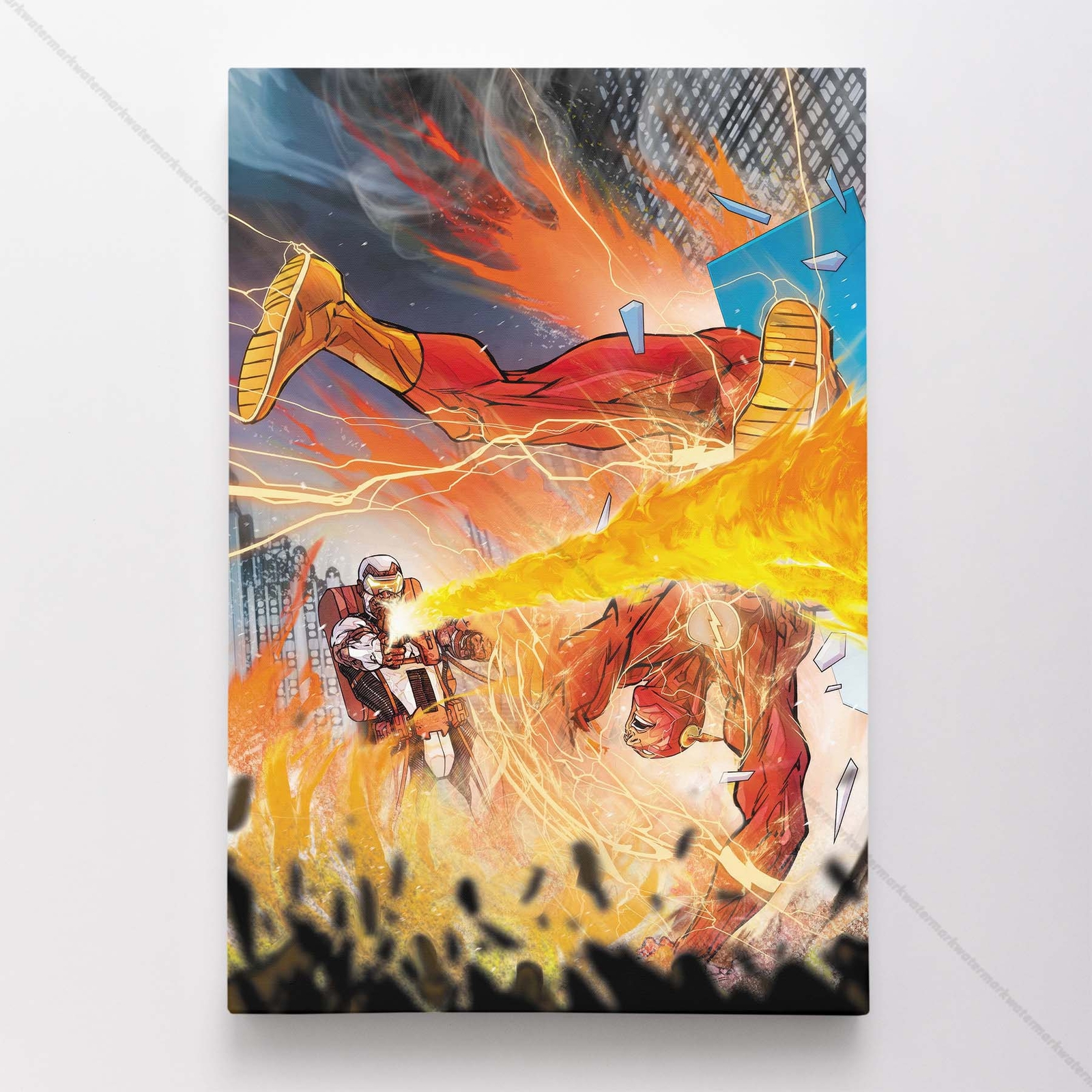 Flash Poster Canvas DC Justice League Comic Book Cover Art Print #8021