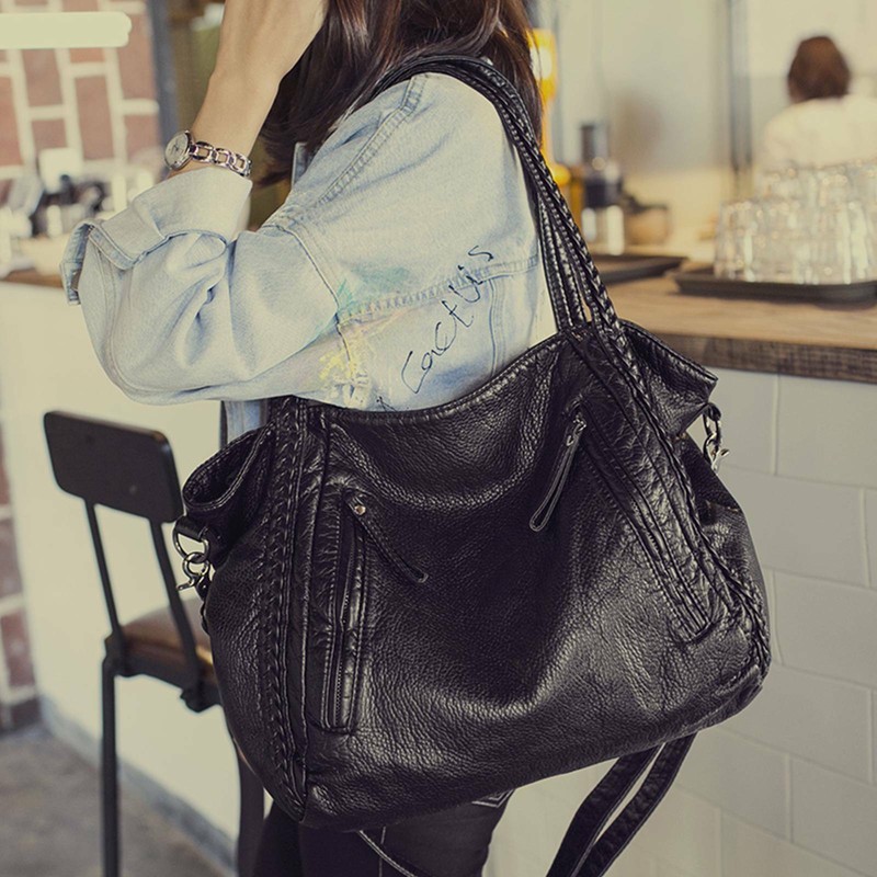 Große Damen Tasche Shopper Bag Umhängetasche Handtasche Messenger Damentasche