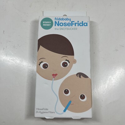 Frida Baby Nasal Aspirator NoseFrida the Snotsucker with 24 Extra Hygiene Filter