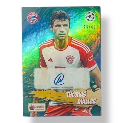 Thomas Müller /49 Auto Topps Merlin Heritage 2023/24 Bayern München No PSA