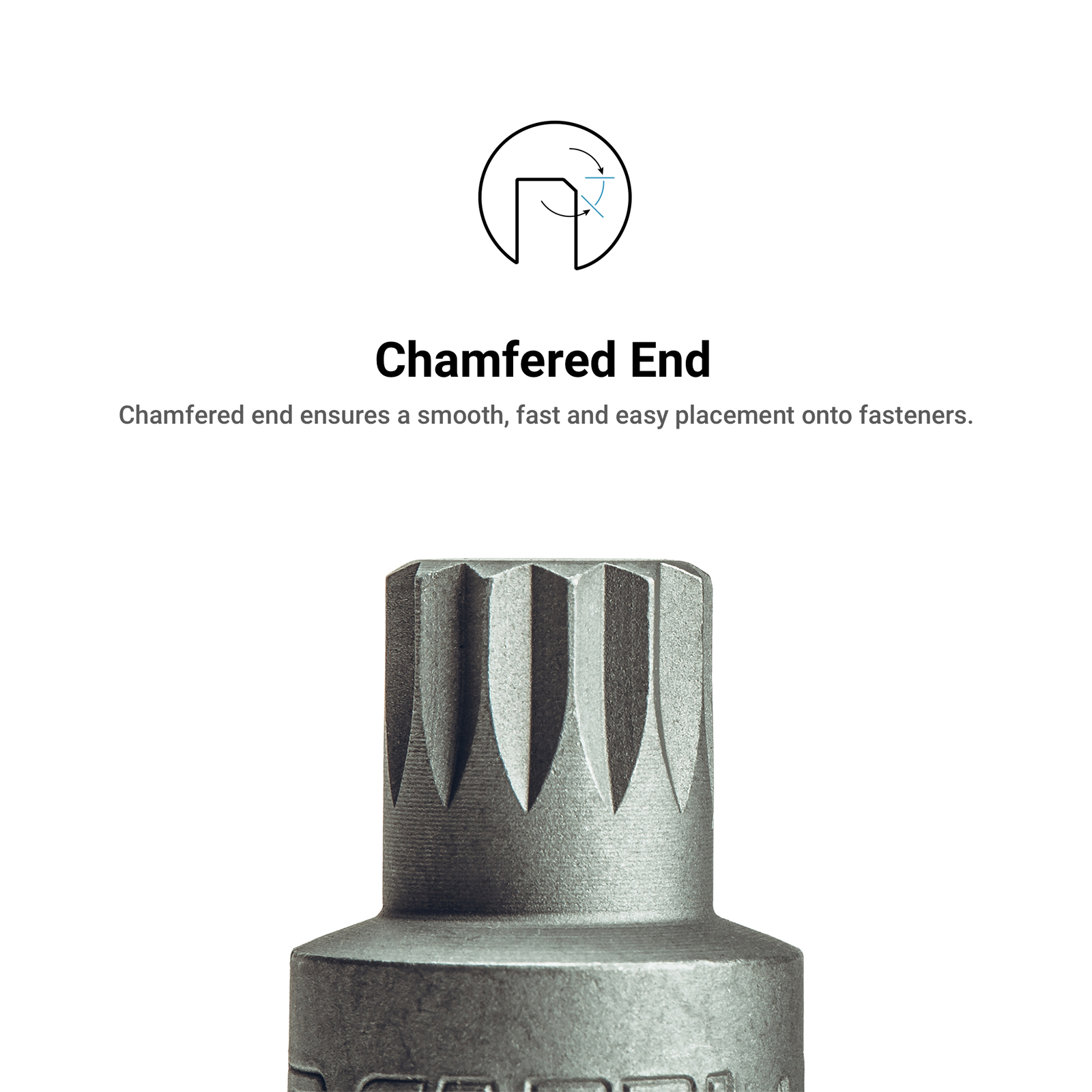 garnl　Triangle Pierce Capri Tools Metric 13 mm M13 XZN Triple Square Bit Socket, 1