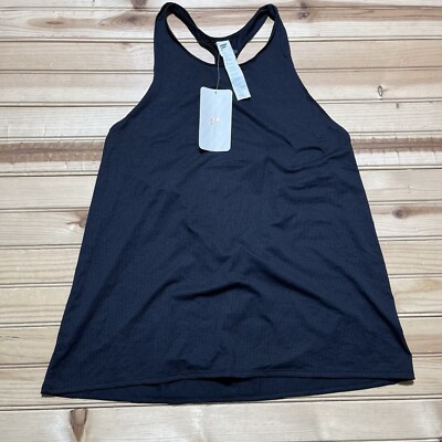 Fabletics Black Cashel Open Back Tank Top Shirt Women Size 2XL NWT NEW
