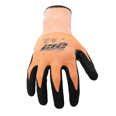 212 Performance AX360 Foam Nitrile Cut Resistant Hi-Viz Work Gloves AXA5-09
