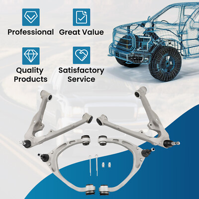 Suspension Upper Lower Control Arm Set For 2014-2016 Chevy Silverado Sierra 1500