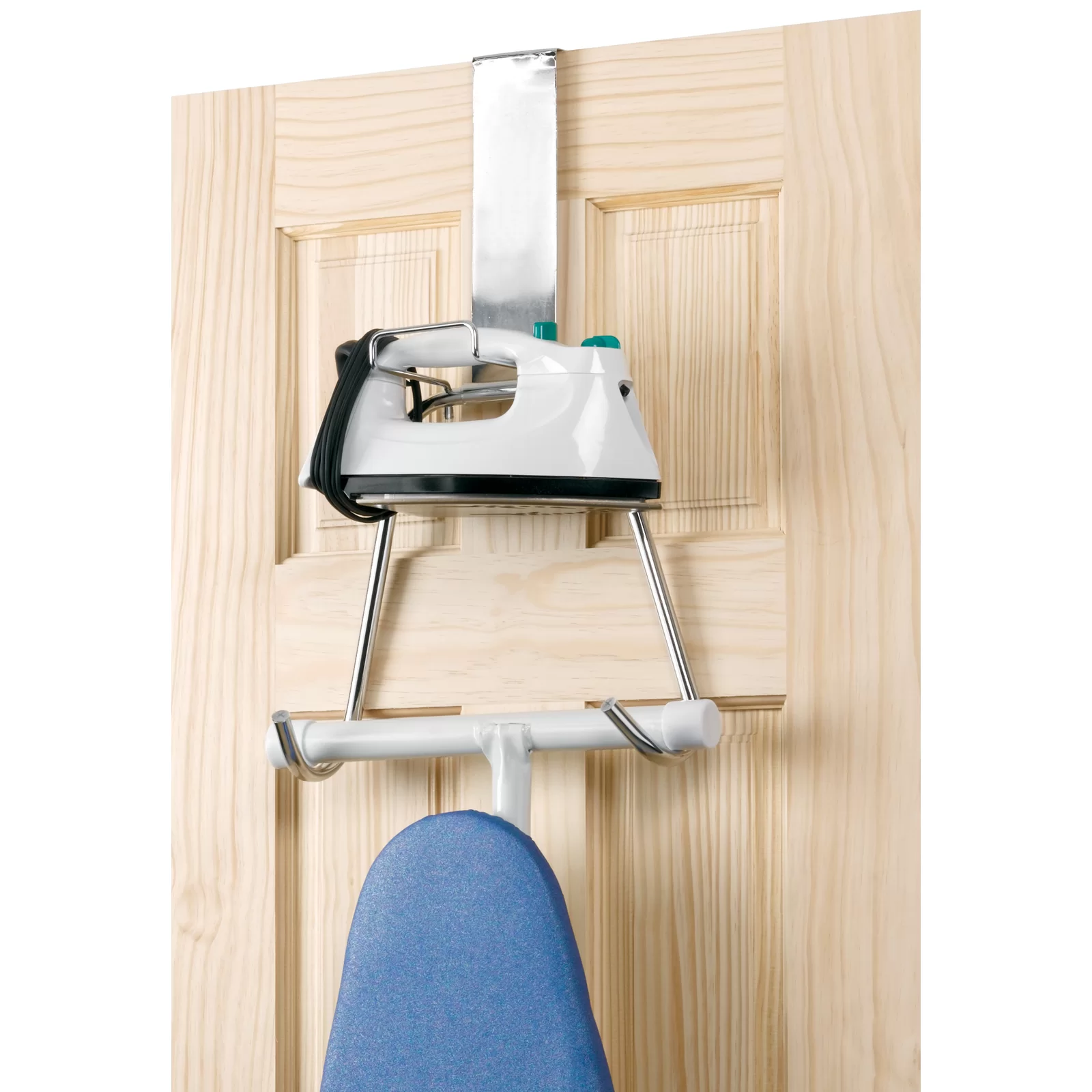 Details About Over The Door Ironing Board Hanger Iron Holder Laundry Room Storage Hanger New
