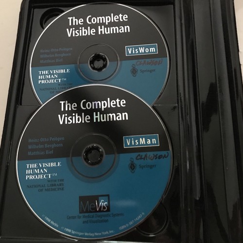The Complete Visible Human Windows 2 Disc set in case for computer