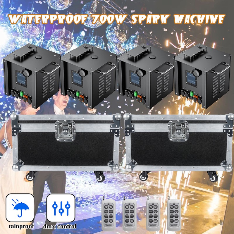 Outdoor Wasserdichte 700w Sparkular Maschine Dmx Dj Funkenmaschine Ostern Party