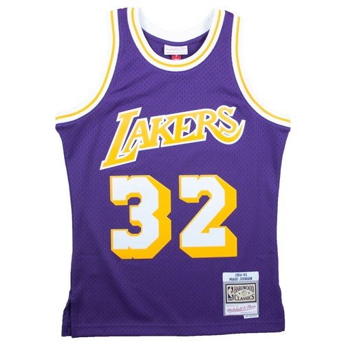 Мужская Mitchell & Ness NBA Swingman Road Jersey Lakers 84 Мэджик Джонсон
