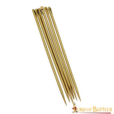 Brass Needle Medieval Pure Fully Functional Accessory - Set of 6