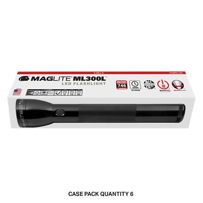 MagLite Flashlight ML300L-S3095 LED 3-Cell D Display Box, Color Gray