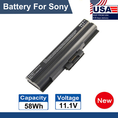Replace Battery for Sony Vaio VGP-BPS13 VGP-BPS13A VGP-BPS13A/B VGP-BPS13B/S NEW