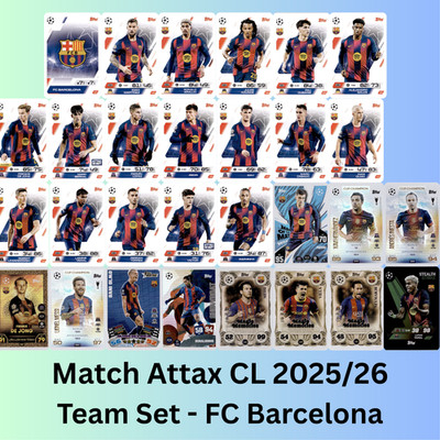Topps MATCH ATTAX Champions League 2025/2026 - KOMPLETTE Sets aussuchen - 25/26