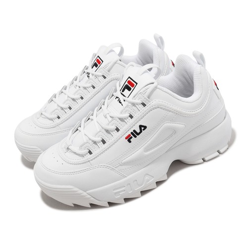 

Fila Disruptor 2 1998 Белый Красный Мужчины Унисекс Повседневная Платформа Коренастый Папа Обувь, Disruptor 2 1998