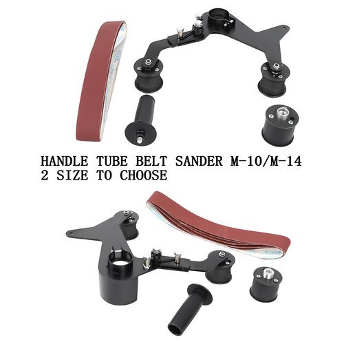 Tube Belt Sander Stainless Steel Pipe Polisher Grinder Polishing Sanding Machine