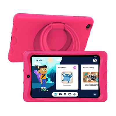 Onn 8'' Kids Android Tablet, 32GB 2GB RAM Android 11 Go Edition 2GHz - Pink