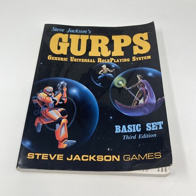 1989 GURPS Basic Set 3rd Edition RPG Book by Steve Jackson Games Role Playing