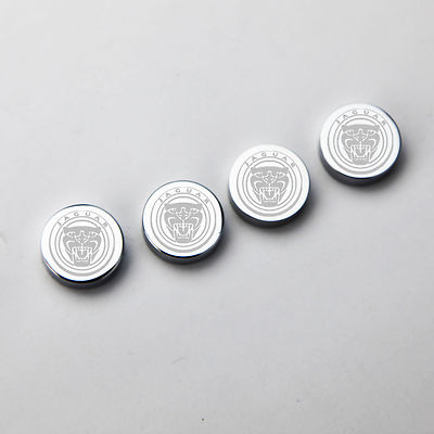 Laser Etched 4pcs Jaguar Car License Plate Frame Bolts Fastener Screws Cap Cover