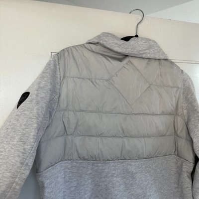 Pre-owned Canada Goose Hybridge Muskoka Pullover Sweater Black Label 1/2 Zip Sz Large In Gray