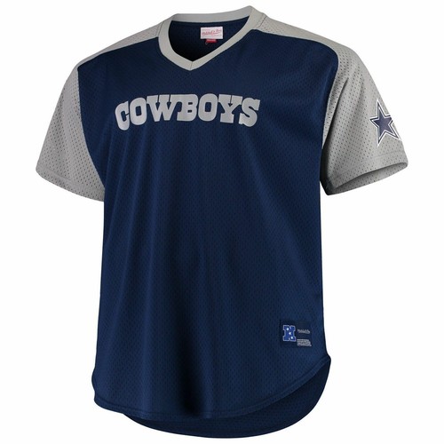 Мужские Mitchell & Ness NFL Final Seconds Mesh Cowboys с V-образным вырезом