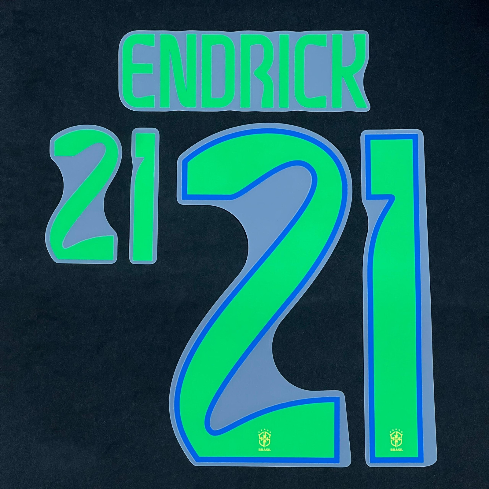 OFFICIAL ENDRICK #21 Brazil Home 2024-25 PRINT | eBay