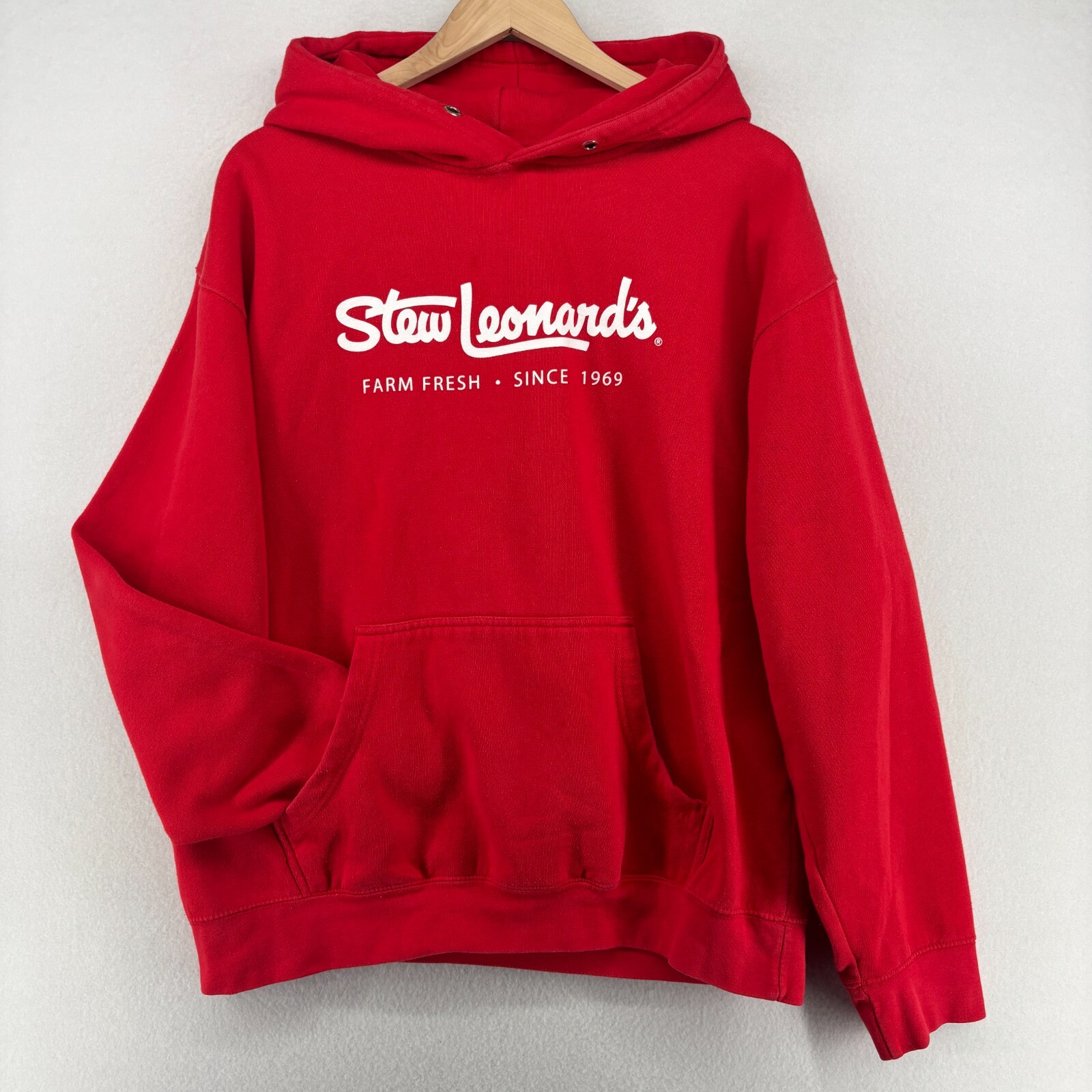STEW LEONARDS Hoodie Adult XL Farm Fresh Supermarket Sweatshirt