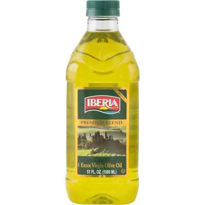 Iberia Extra Virgin Olive & Sunflower Oil Blend, All Purpose Cooking Baking 51oz