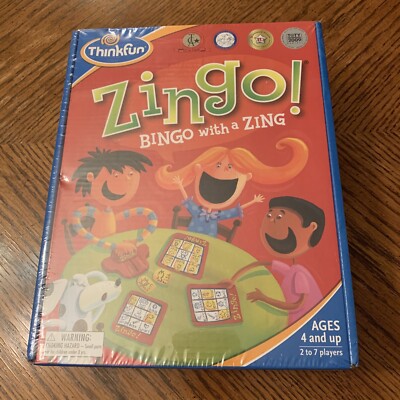 Zingo! Bingo, Think Fun Bingo With A Zing, New & Sealed Ages 4 and Up