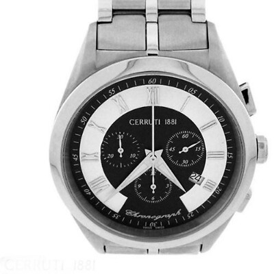 Pre-owned Cerruti 1881 Men's Tradizione Swiss Stainless Quartz Watch Ct67071x403011