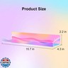 4 Pack Iridescent Acrylic Floating Shelves, 15.7